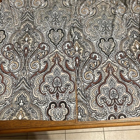 Cocomo Woman Paisley Print Tulip Split Hem Short Sleeve Tunic Top Sz 2X Stretchy - Picture 14 of 15